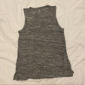 Charcoal grey sleeveless tank